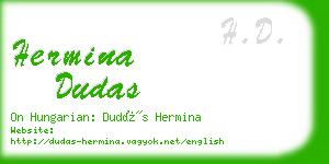 hermina dudas business card